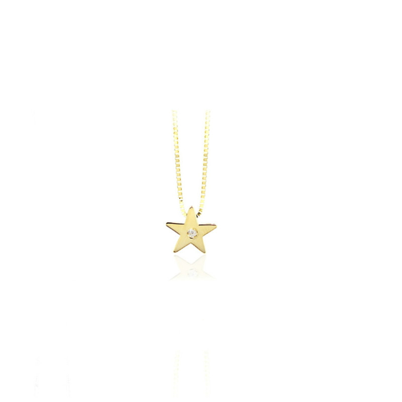 CADENA CON COLGANTE ORO 18 K - FOD710AC